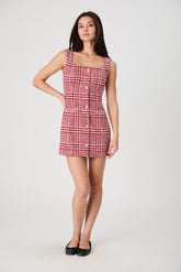 FRENCH CONNECTION SQUARE NK BUTTON FRONT MINI DR